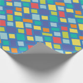 Primary Party Checkerboard Kinderen  Cadeaupapier (Hoek)
