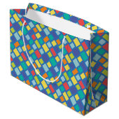 Primary Party Checkerboard Kinderen  Groot Cadeauzakje (Achterkant Gekanteld)