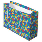 Primary Party Checkerboard Kinderen  Groot Cadeauzakje (Voorkant Gekanteld)