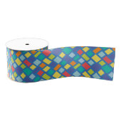 Primary Party Checkerboard Kinderen  Grosgrain Lint (Spoel)