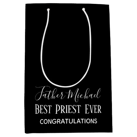 Primaste kleutertjes voor predikant — Eenvoudig pe Medium Cadeauzakje (Voorkant)