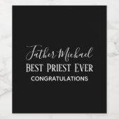 Primaste kleutertjes voor predikant — Eenvoudig pe Wijn Etiket (Enkel label)