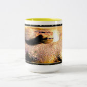 Primate Models: Hamadryas baboon 01 Tweekleurige Koffiemok (Center)