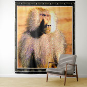 Primate Models: Hamadryas baboon 01 Wandkleed (In situ)