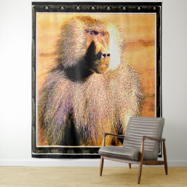 Primate Models: Hamadryas baboon 01 Wandkleed