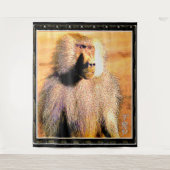 Primate Models: Hamadryas baboon 01 Wandkleed (Voorkant)