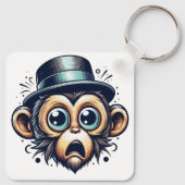 "Primate Panic Monkey" Aluminum Keychain (Achterkant)