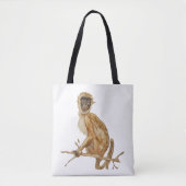 Primate Proclivity Monkey Tote Bag (Voorkant)