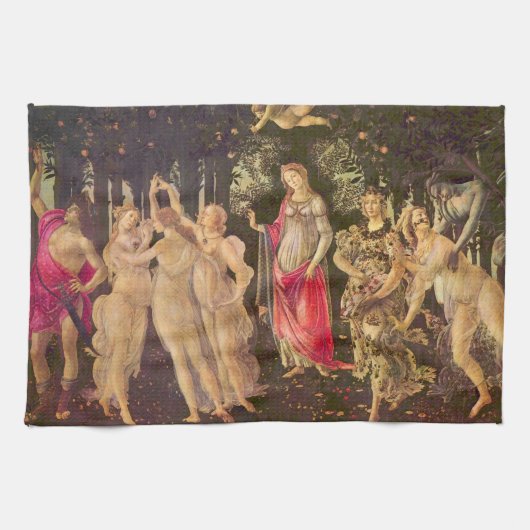Primavera, Allegorie van de Lente door Sandro Bott Theedoek (Horizontaal)