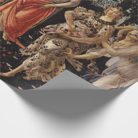 Primavera, Allegory of Spring by Sandro Botticelli Cadeaupapier (Hoek)