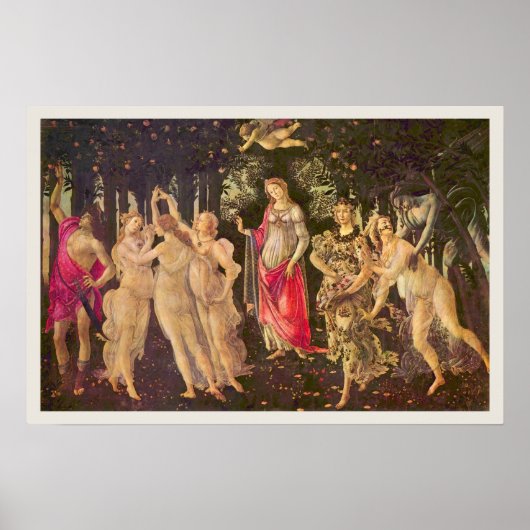 Primavera, Allegory of Spring by Sandro Botticelli Poster (Voorkant)