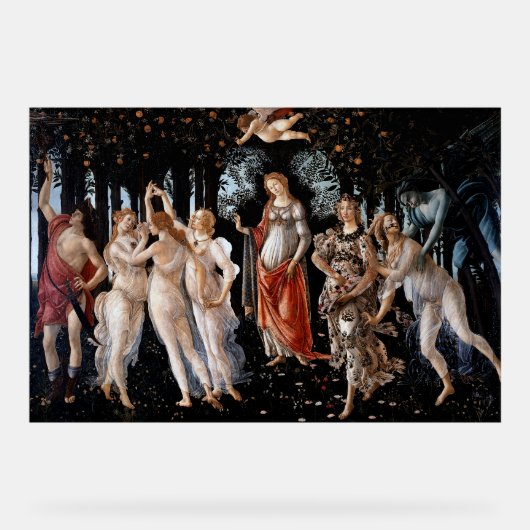 Primavera Botticelli Acryl Bord (Voorkant)