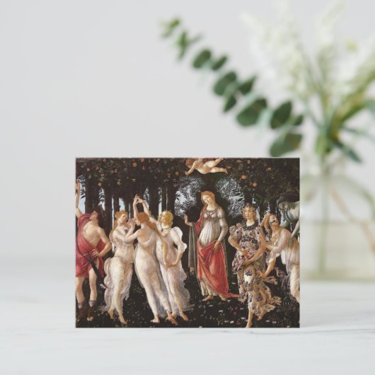 Primavera, Botticelli Briefkaart (Staand voorkant)
