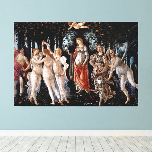 Primavera Botticelli Canvas Afdruk (Insitu (Houten vloer))