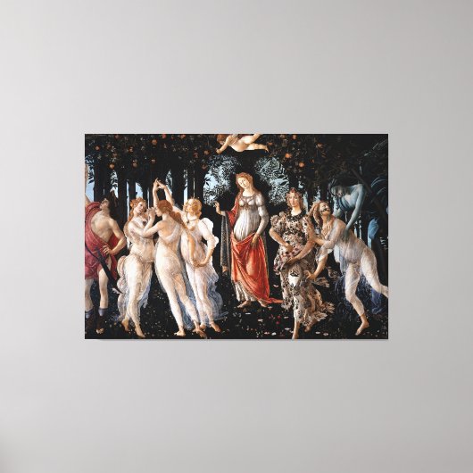 Primavera Botticelli Canvas Afdruk (Voorkant)