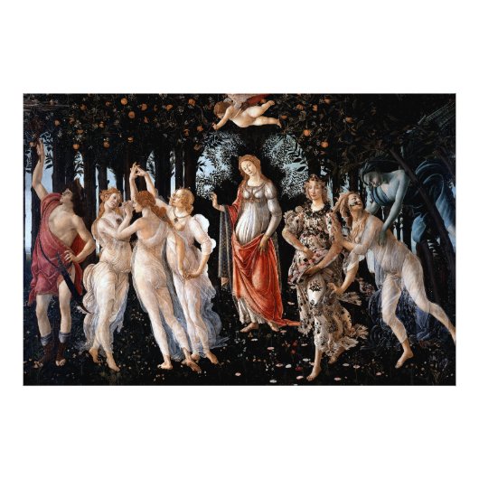 Primavera Botticelli Foto Afdruk (Voorkant)