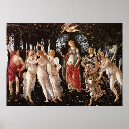 Primavera, Botticelli Poster (Voorkant)