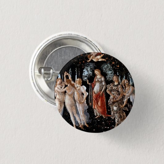 Primavera Botticelli Ronde Button 3,2 Cm (Voorkant /achterkant)