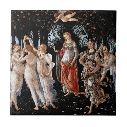Primavera Botticelli Tegeltje (Voorkant)