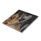 Primavera, Chloris en Zephyrus, Sandro Botticelli Tegeltje (Zijkant)