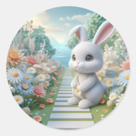 Primavera colorida Moderna Ronde Sticker