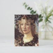 Primavera (detail - Flora, de godin van de lente) Briefkaart (Staand voorkant)