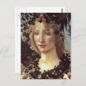 Primavera (detail - Flora, de godin van de lente) Briefkaart (Voorkant / Achterkant)