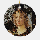 Primavera, detail Flora door Sandro Botticelli Keramisch Ornament (Achterkant)