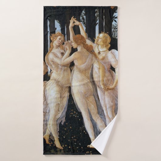 Primavera (detail), Sandro Botticelli, 1482 Badhanddoek (Badhanddoek)