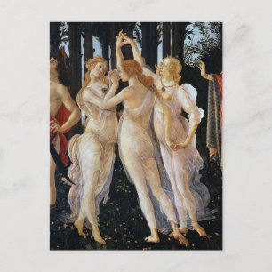 Primavera (detail), Sandro Botticelli, 1482 Briefkaart