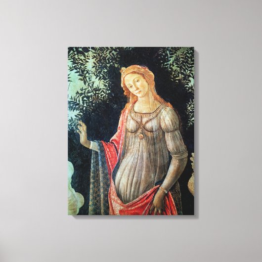 Primavera, detail van Venus, ca.1478 Canvas Afdruk (Voorkant)