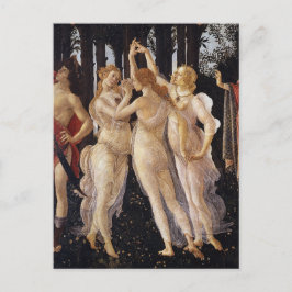 Primavera, Drie Graces, van Sandro Botticelli Briefkaart