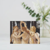 Primavera, drie graties van Sandro Botticelli Briefkaart (Staand voorkant)
