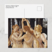 Primavera, drie graties van Sandro Botticelli Briefkaart (Voorkant / Achterkant)