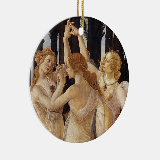 Primavera, drie graties van Sandro Botticelli Keramisch Ornament (Rechts)