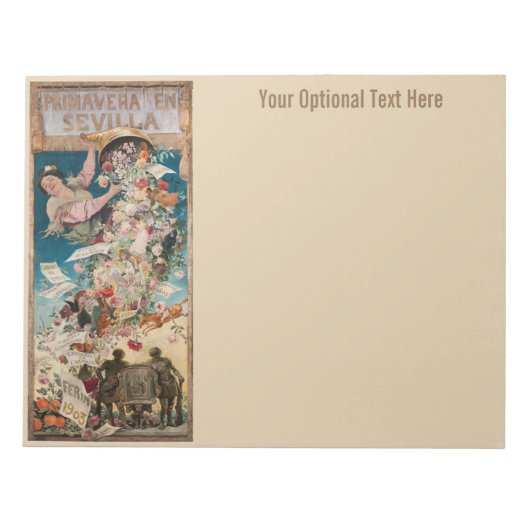 "Primavera en Sevilla"  notitieblokken voor kunst (Voorkant)