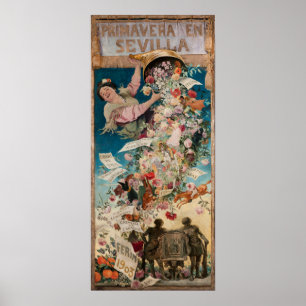 "Primavera en Sevilla" poster voor kunst