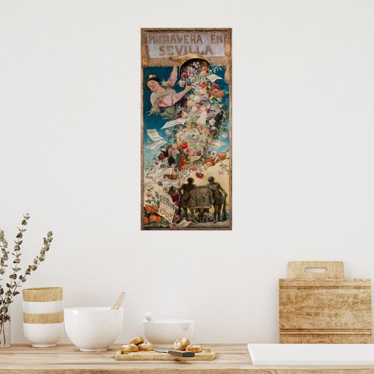 "Primavera en Sevilla"  poster voor kunst (Keuken)
