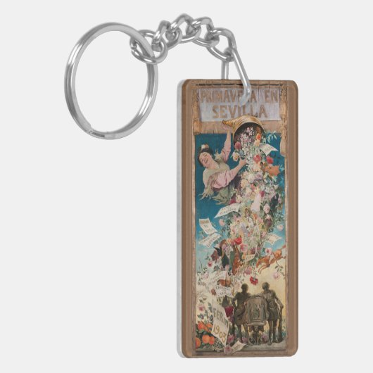 "Primavera en Sevilla"  sleutelketen Sleutelhanger (Voorkant Links)
