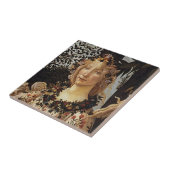 Primavera, Flora detail van Sandro Botticelli Tegeltje (Zijkant)