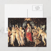Primavera / Leerlente van Botticelli Briefkaart (Voorkant / Achterkant)