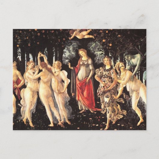 Primavera / Leerlente van Botticelli Briefkaart (Voorkant)