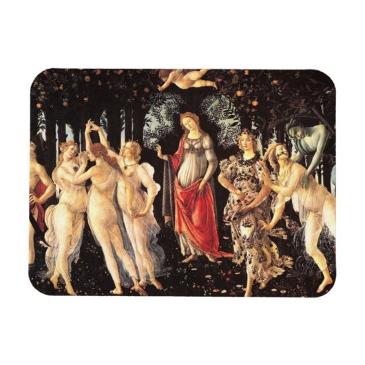 Primavera / Leerlente van Botticelli Magneet (Horizontaal)