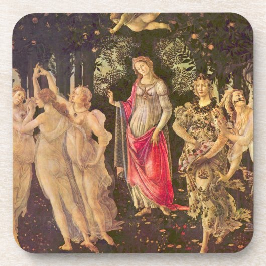 Primavera, Leerlente van Sandro Botticelli Drankjes Onderzetter (Voorkant)