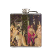 Primavera, Leerlente van Sandro Botticelli Heupfles (Achterkant)