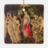 Primavera, Leerlente van Sandro Botticelli Keramisch Ornament (Achterkant)