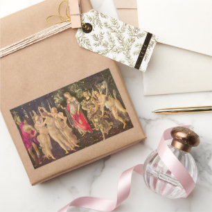 Primavera, Leerlente van Sandro Botticelli Rechthoekige Sticker