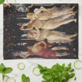 Primavera, Leerlente van Sandro Botticelli Theedoek (Gevouwen)