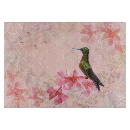 Primavera Rosa - Rechthoekig snijvlak Snijplank (Voorkant)