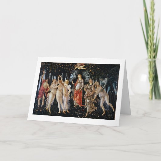 Primavera, Sandro Botticelli, 1482 Kaart (Voorkant)